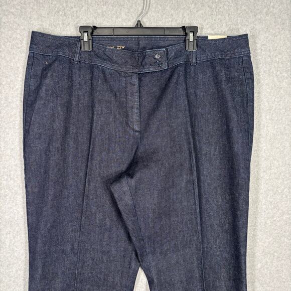 Talbots Bootcut Jeans 22 Heritage Boot Trousers Stretch Classic Career Quiet $95 - Picture 2 of 12